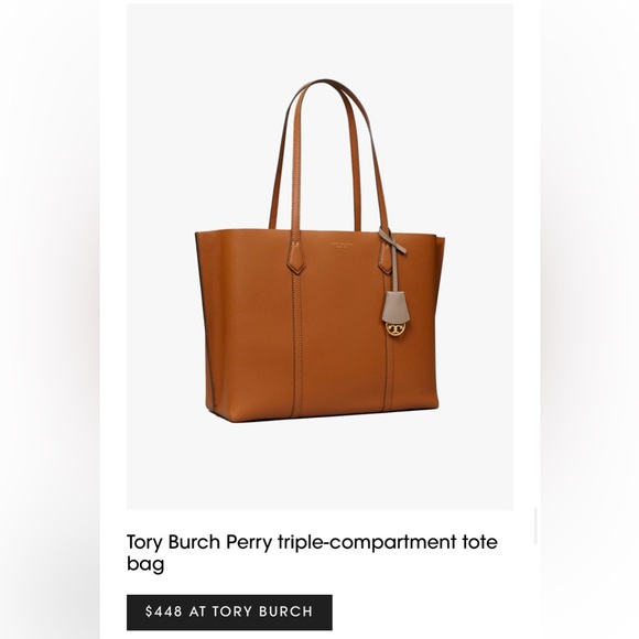 Tory Burch Perry Pink Tri Compartment Large Tote! Used Once! Retail $448 - Picture 16 of 16